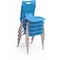 Mooreco Hierarchy School Chair, 4 Leg, 18" Chrome Frame, Blue Armless Shell, PK5 53318-5-BLUE-NA-CH - alternate 2